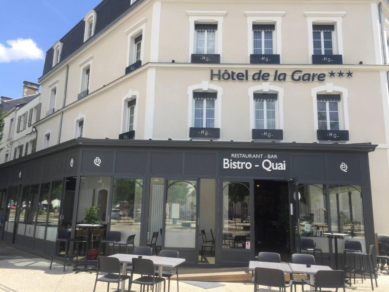 Hotel De La Gare - Restaurant Bistro Quai La Roche-sur-Yon Dış mekan fotoğraf